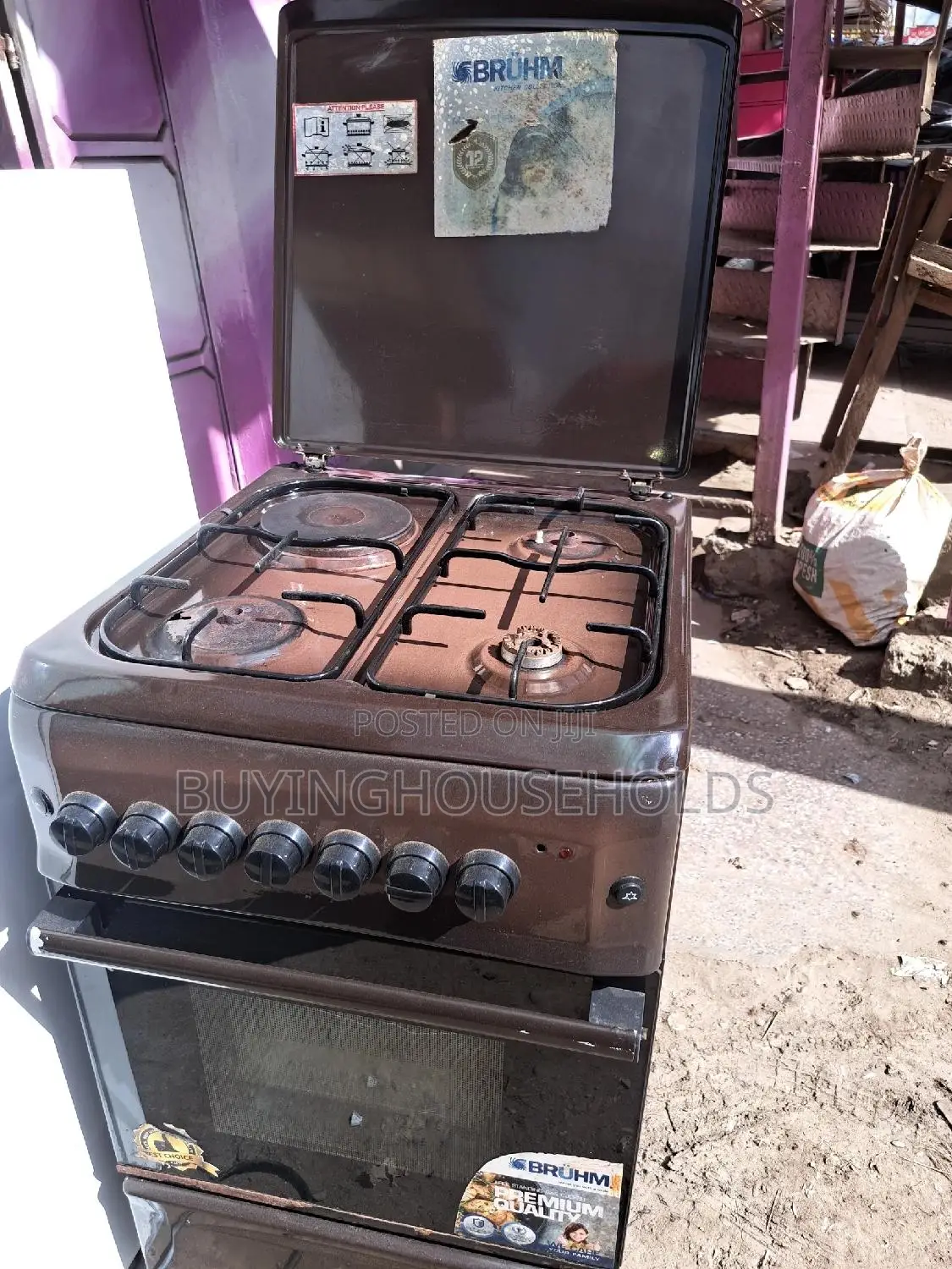 Bruhm 50x55 Cooker 3gas+1electric