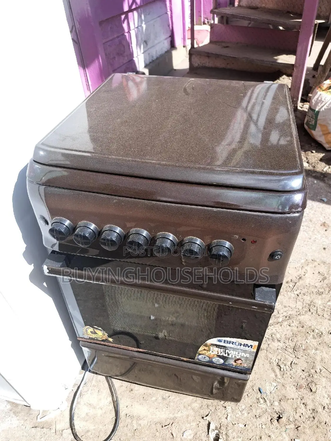 Bruhm 50x55 Cooker 3gas+1electric