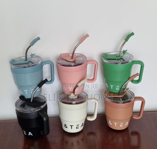 *New Arrival*
*480ml Coffee Tea Straw Mug Thermocup - thumbnail 2
