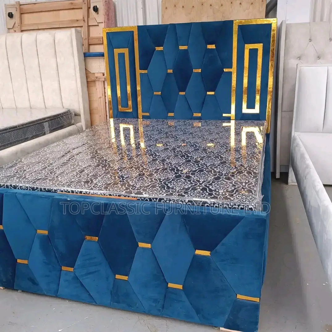 Chester King Size Bed 5x6 Blue 
