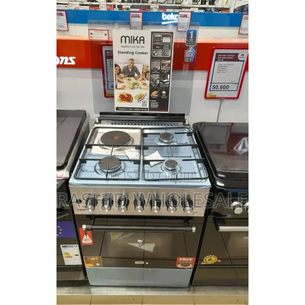 Mika Cooker 60,"60 With Gas Sensor. 3+1 Electric Oven