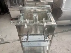 Ss Gas Cooker Double Deep Chips Fryer