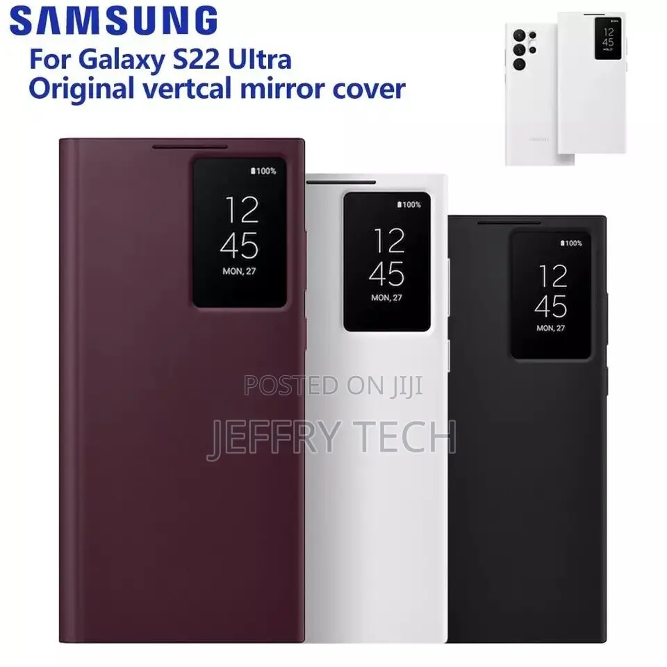 ORIGINAL Galaxy S22 Ultra S-View Flip Cover, All Colors Avai