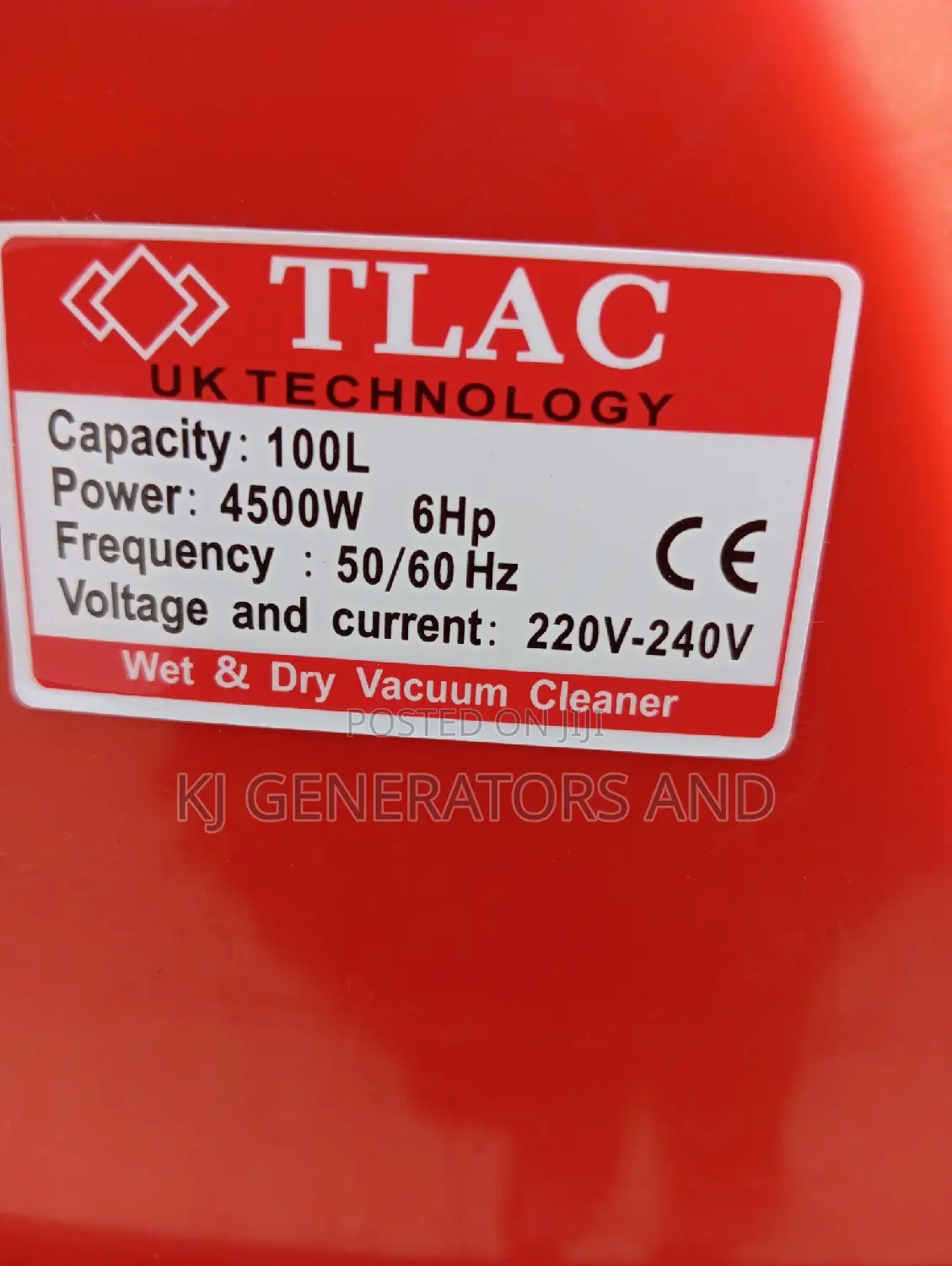 Tlac 100 Litres Vaacum Cleaner 