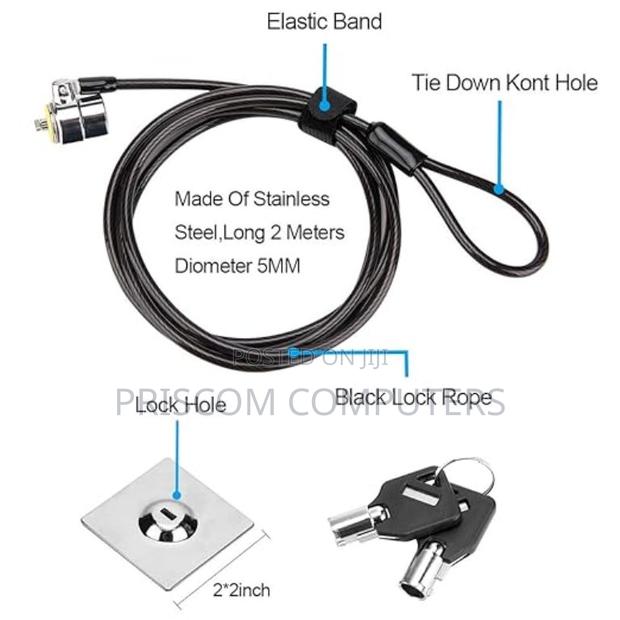 F K Laptop Computer Lock With 2 Keys For Notebook Laptop - thumbnail 2