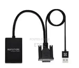 Promate VGA To HDMI Display Adaptor With 1080p Resoluoon B