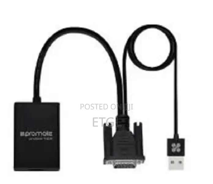 Promate VGA To HDMI Display Adaptor With 1080p Resoluoon B