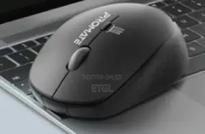 Promate 1600DPI Dual Tone Wireless Mouse, Black