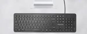 Promate Wired Ultra-slim Ergonomic Keyboard, English