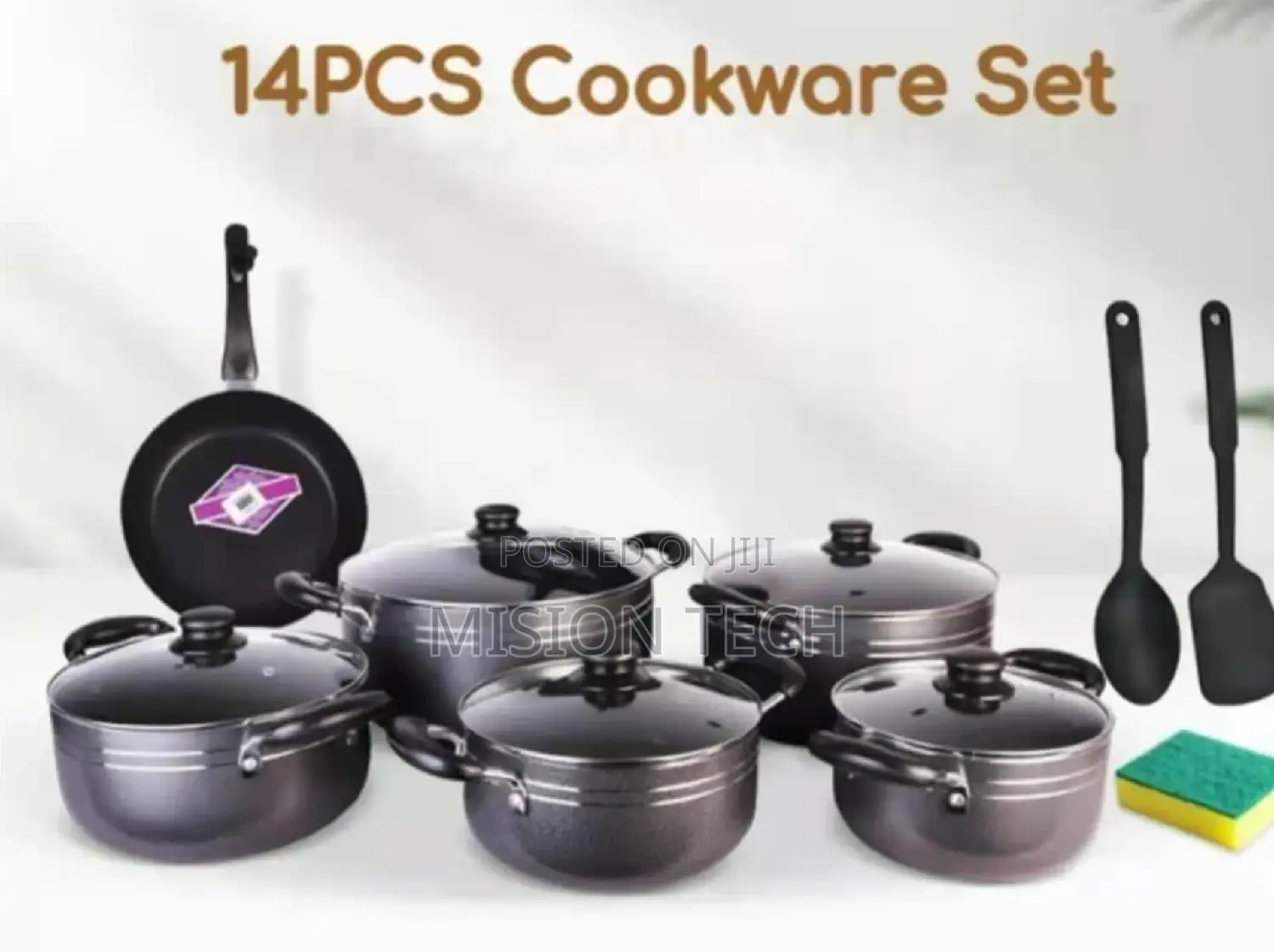 Brand New Stainless Steel 14 PCS TC Cookware Set
