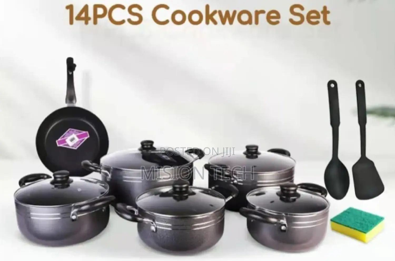 14 PCS Brand New Nonstick TC Cookware Set