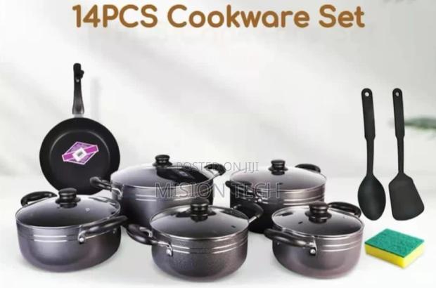 14 PCS Brand New Nonstick TC Cookware Set