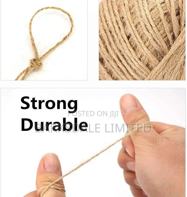 Natural Jute Twine String Roll Gift Wrapping Picture Hanging - thumbnail 9