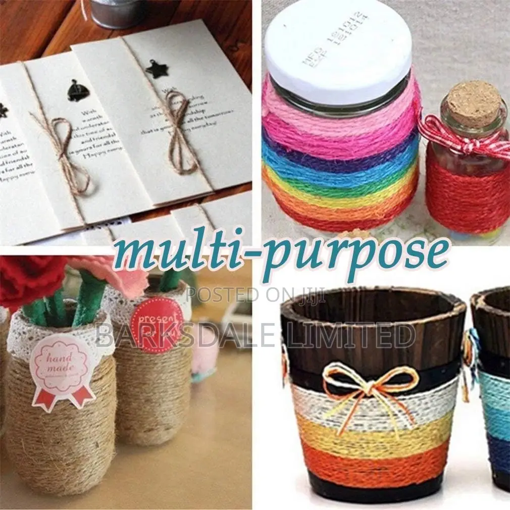 Natural Jute Twine String Roll Gift Wrapping Picture Hanging