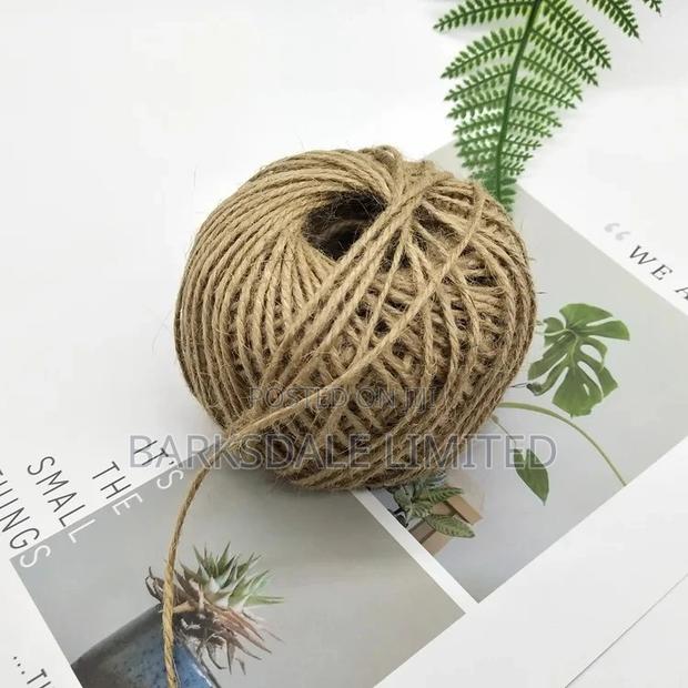 Natural Jute Twine String Roll Gift Wrapping Picture Hanging - thumbnail 4