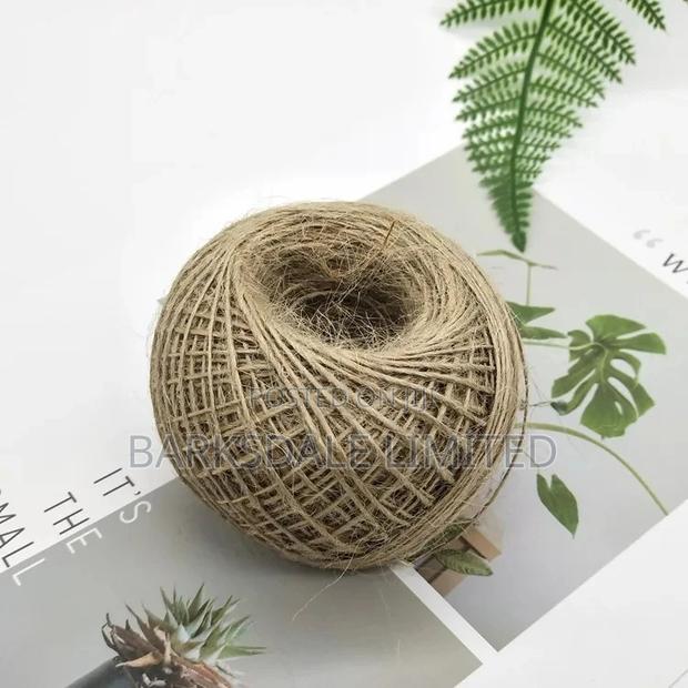 Natural Jute Twine String Roll Gift Wrapping Picture Hanging - thumbnail 3
