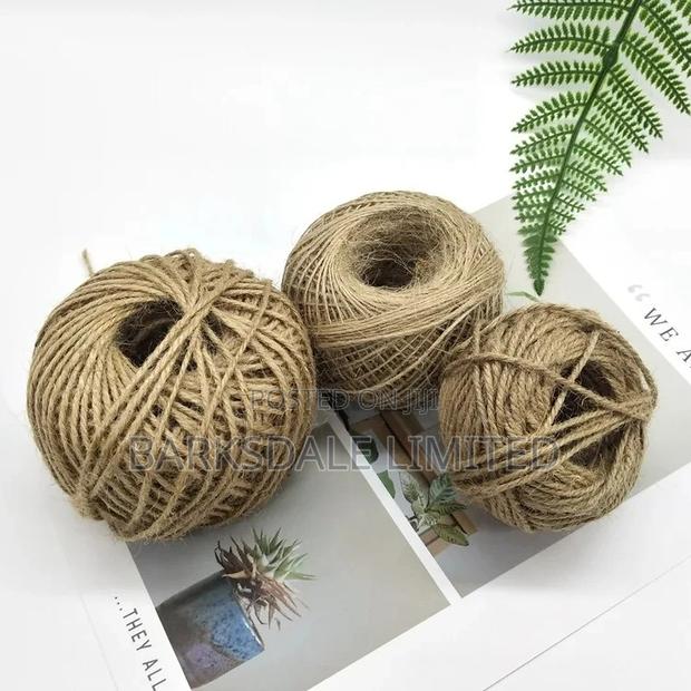 Natural Jute Twine String Roll Gift Wrapping Picture Hanging - thumbnail 5