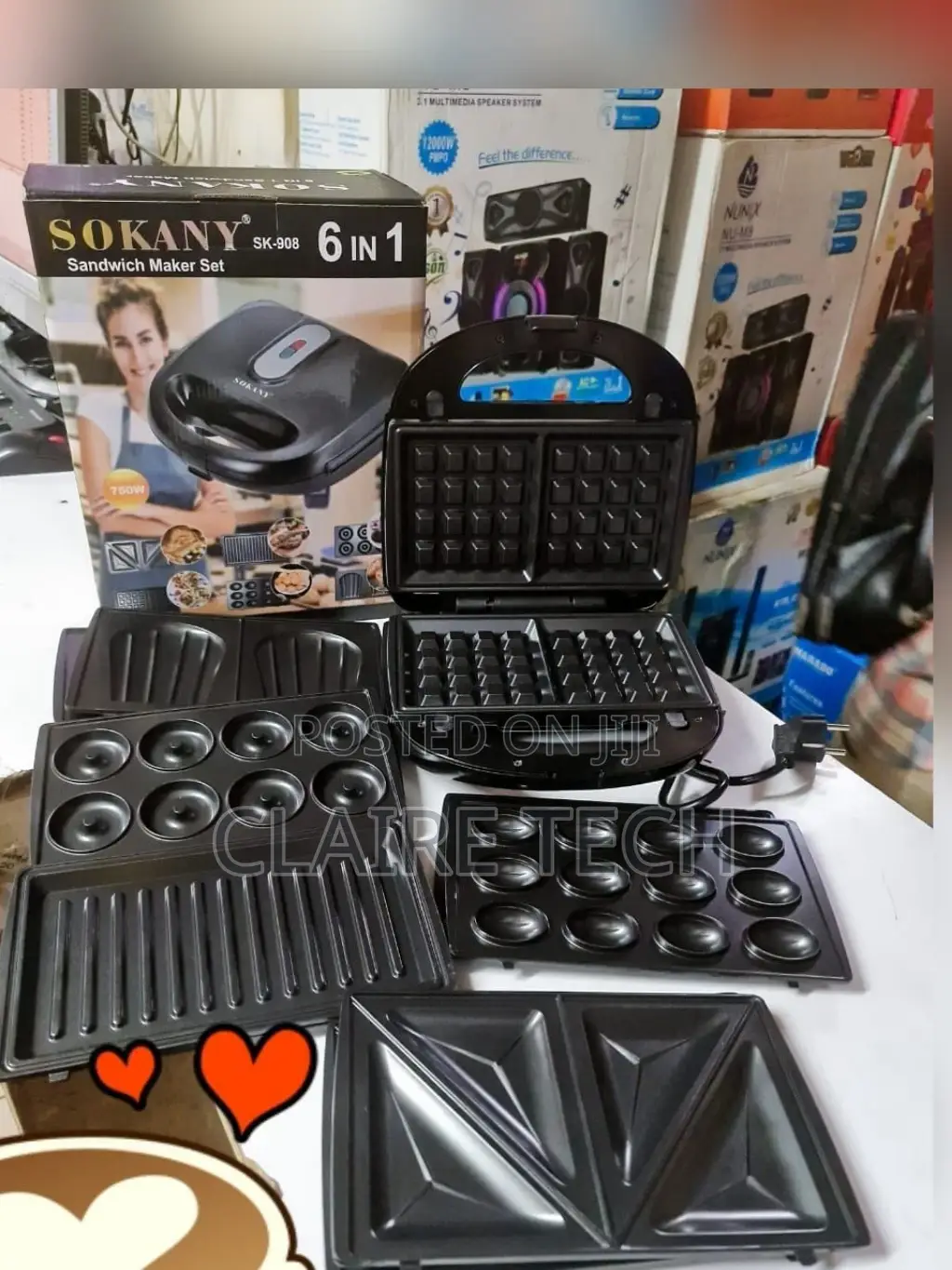 Sokany Nonstick 6 in 1 Sandwich Maker