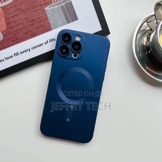 Magnetic Wireless Case Fr iPhone 14 Pro Max 13 Soft Liquid S - thumbnail 3