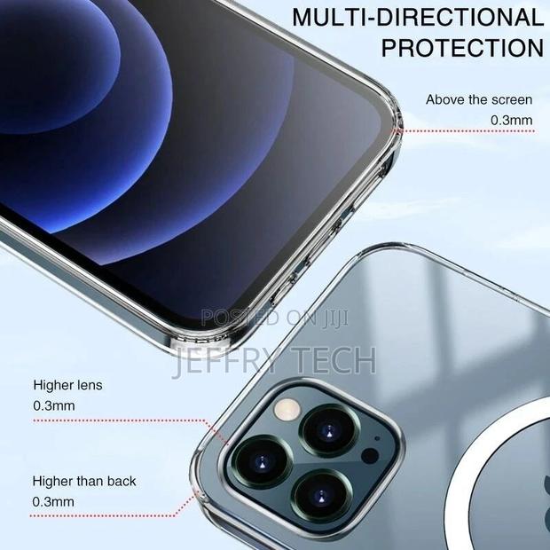 Magnetic Wireless Charger Case for iPhone 15 14 Pro Max Clea - thumbnail 2