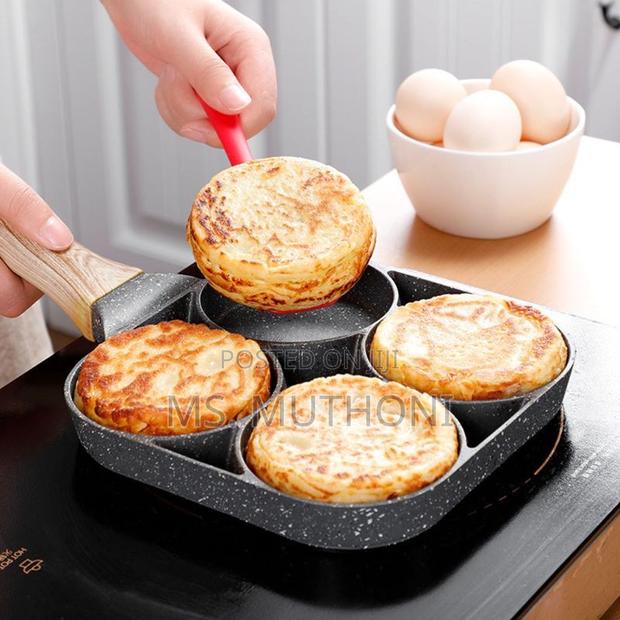 24cm Multipurpose 4 Hole Omelet Pan, for Burger Eggs, - main view