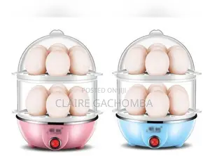 New Pink/ Blue Double Egg Boiler