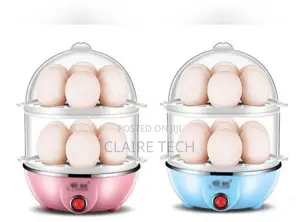 New Pink/ Blue Double Egg Boiler