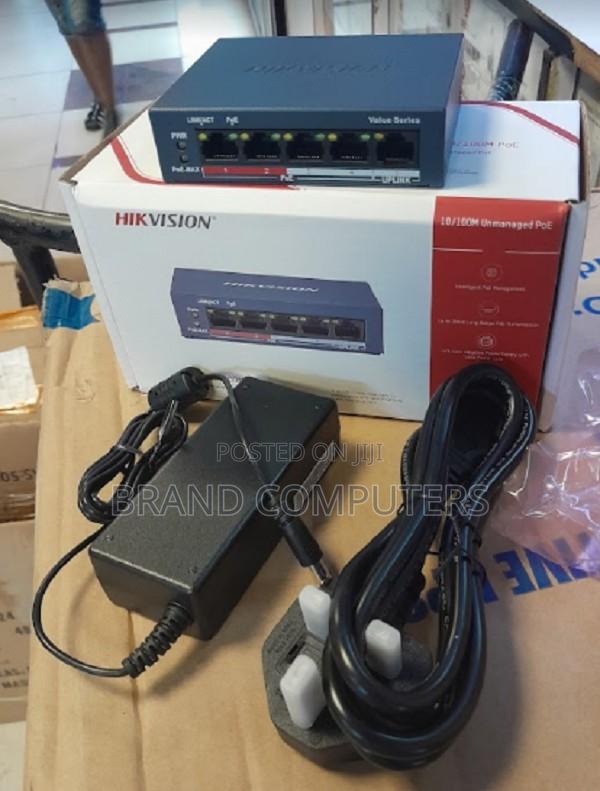 Hikvision 4 Port DS-3E0105P-E/M(B) Poe Switch Full POE