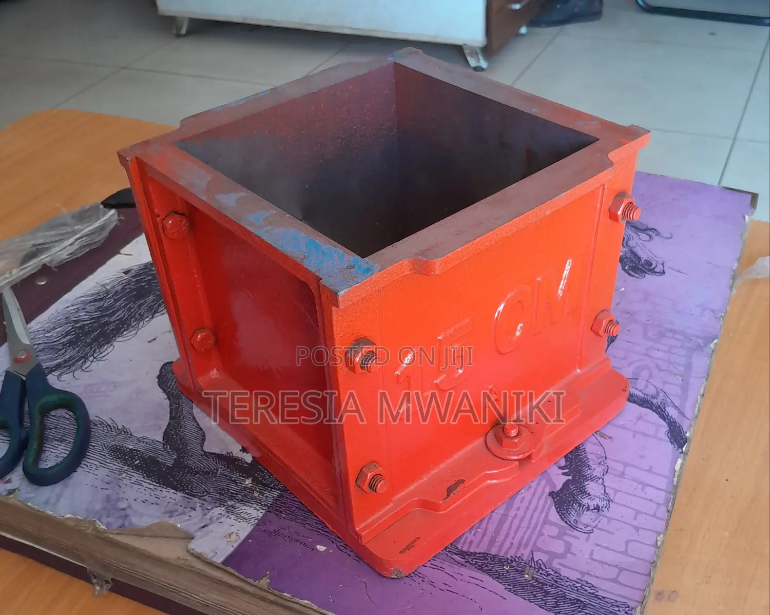 Cast Iron Concrete Cube Moulds 15cm× 15 Cm×15cm