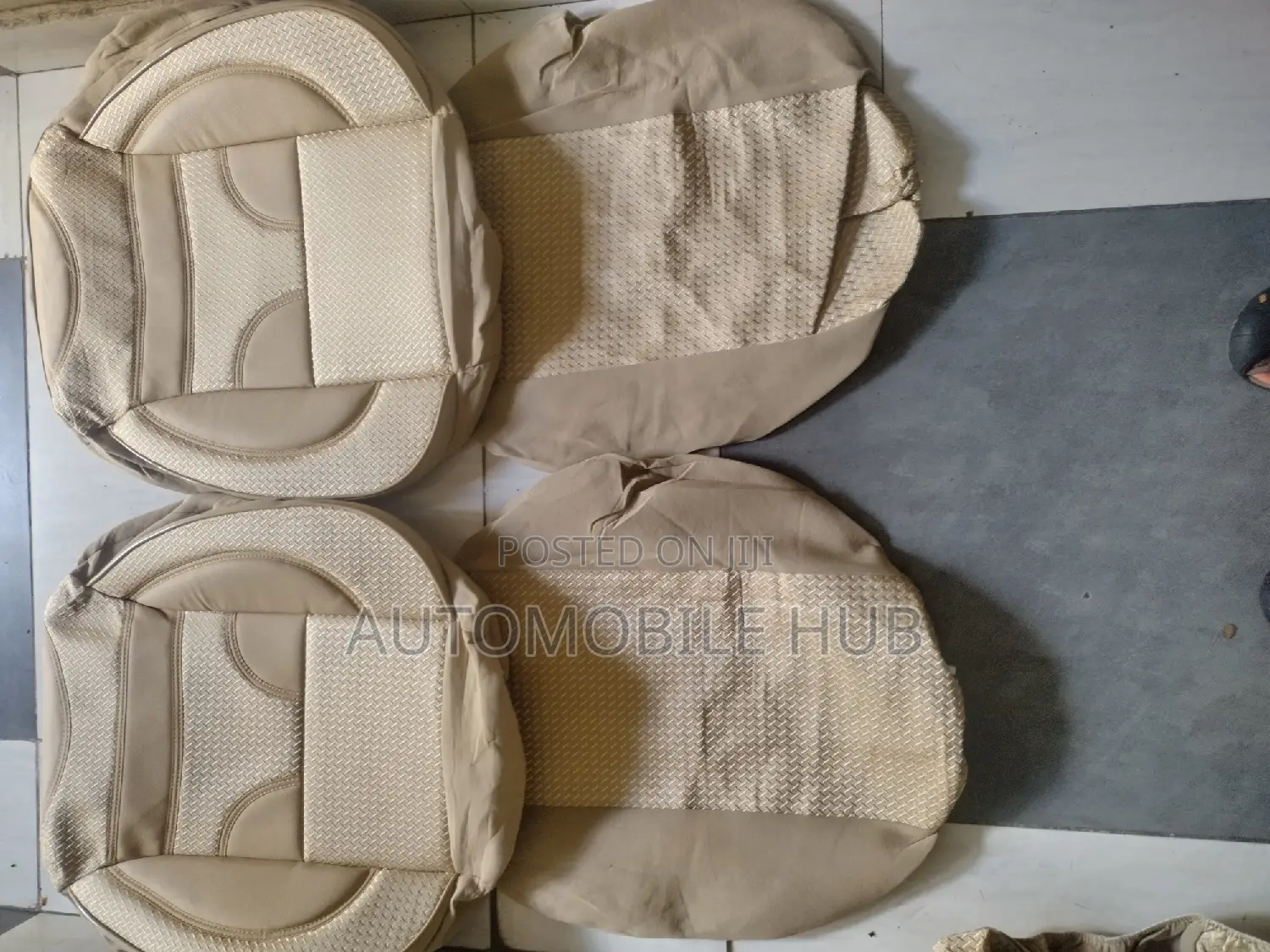 Car Quality Beige Five Seater Seat Covers