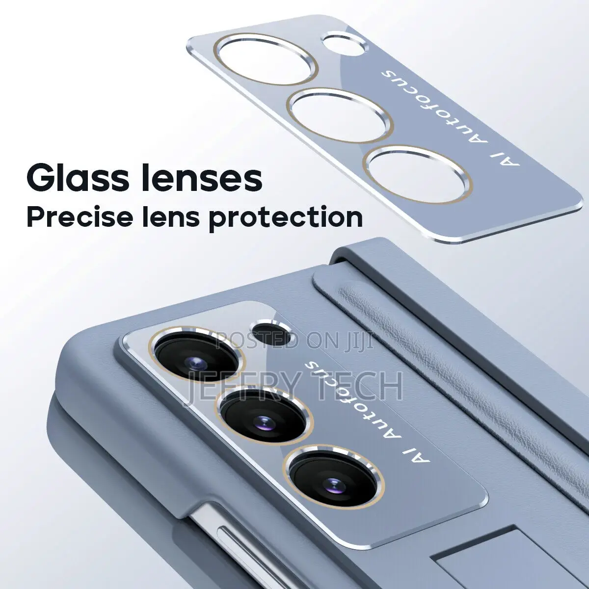 Eco-Leather Hinge Flap Case for Samsung Galaxy Z Fold5 4 Gla