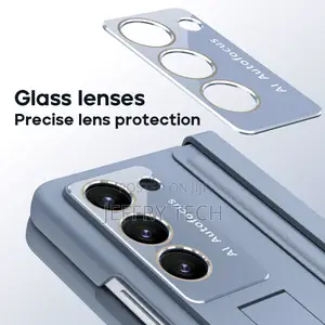 Eco-Leather Hinge Flap Case for Samsung Galaxy Z Fold5 4 Gla