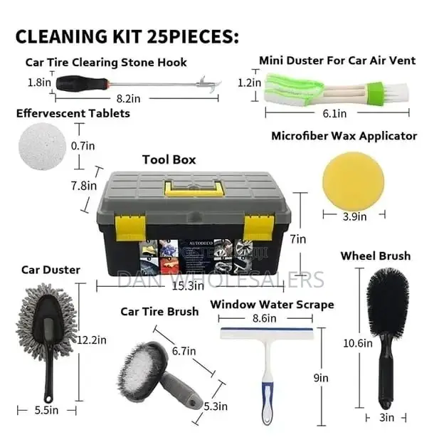 25 PCS Drill Brush Car Cleaning Set
