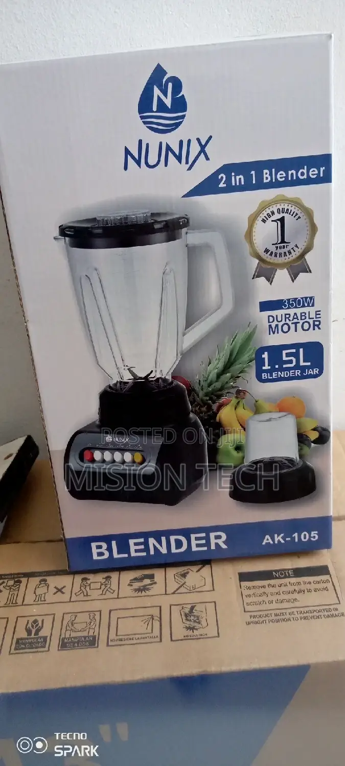 Nunix Electric 2 in 1 Blender