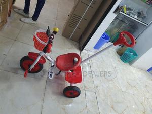 Red Tricycle With a Push and Foot Pads, 1yr to 3yrs