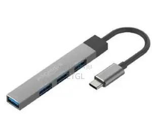 Promate USB-C Hub With 4 USB Ports, USB-C to USB-A Adapter I