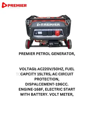 Premier 7.5kva Petrol Generator