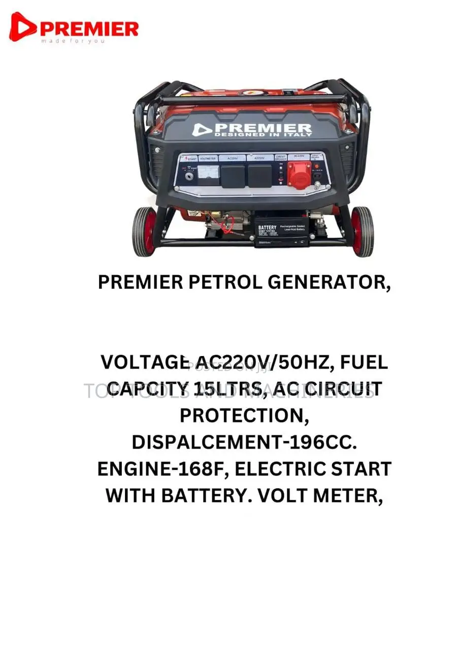 Premier 7.5kva Petrol Generator