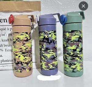 Plastic Water Bottle With Straw