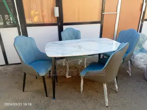 4 Seater Pure Marble Dining Table