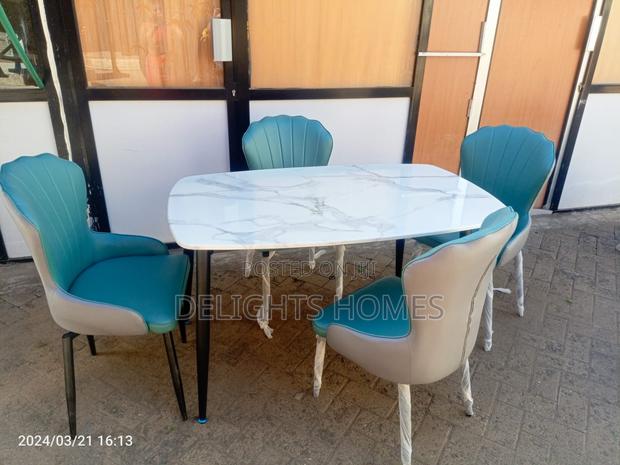 4 Seater Pure Marble Dining Table - thumbnail 2