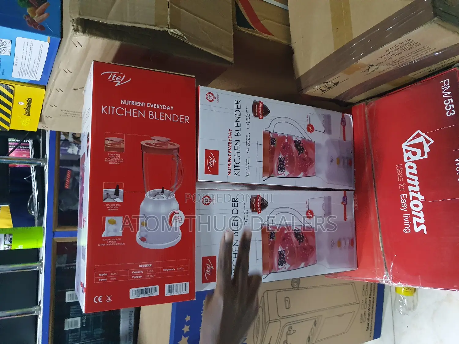 Itel 2 in 1 Blender, Grinder and Blender.Itel 2 in 1