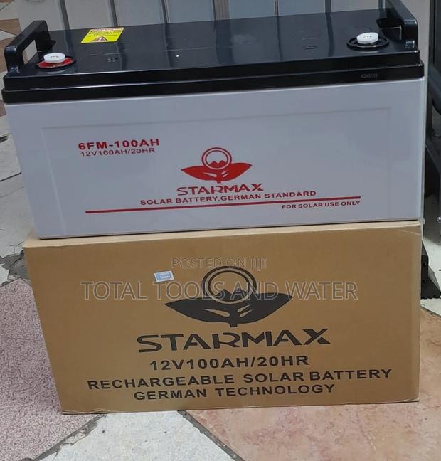 German Standards Rechargeable Solar Battery 100ah 12V - main view