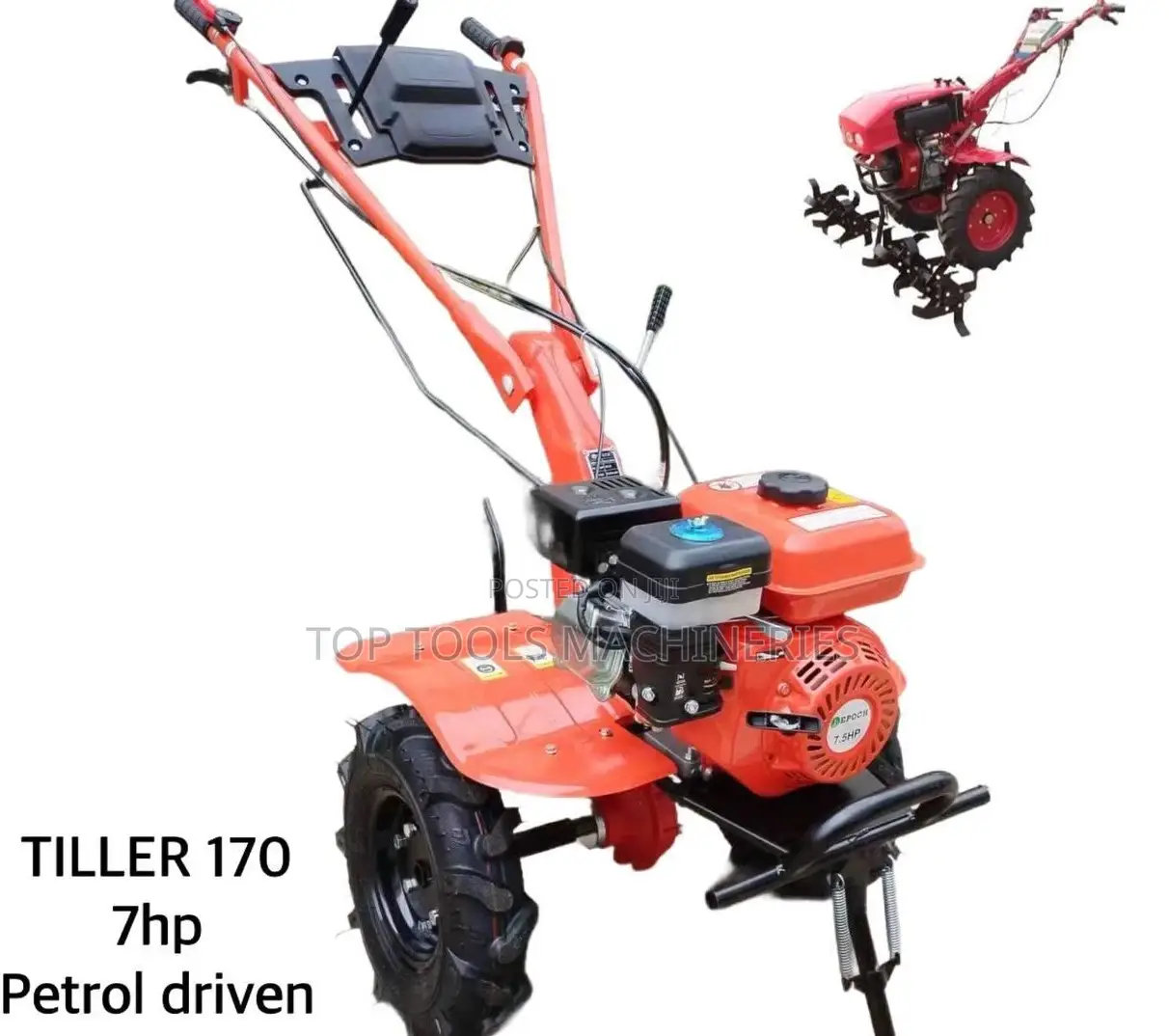 Tiller 7hp Self Petrol Driven