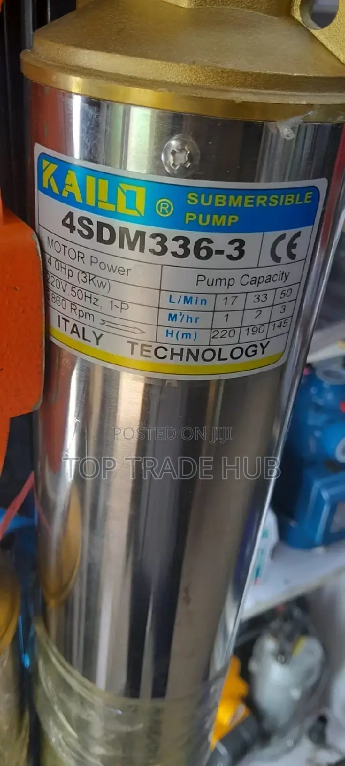 Italy Kailo Submersible Electric Pump 4.0 Hp 220 M