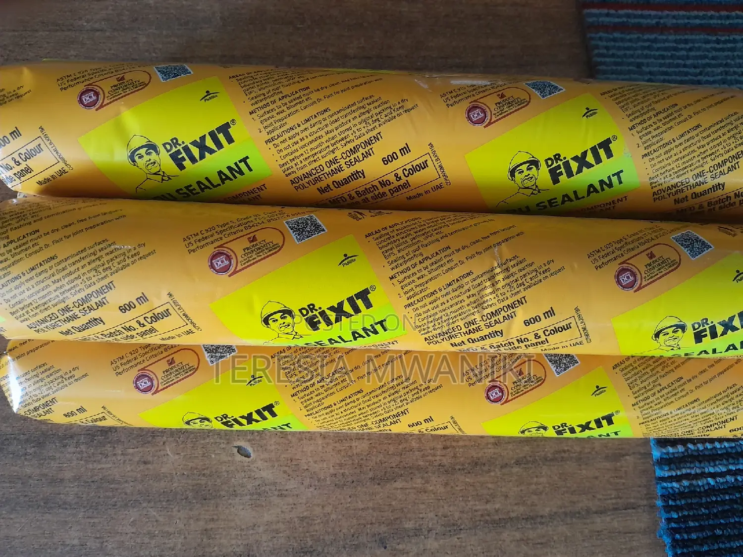 Dr Fixit PU Sealant. 600ml Sausage