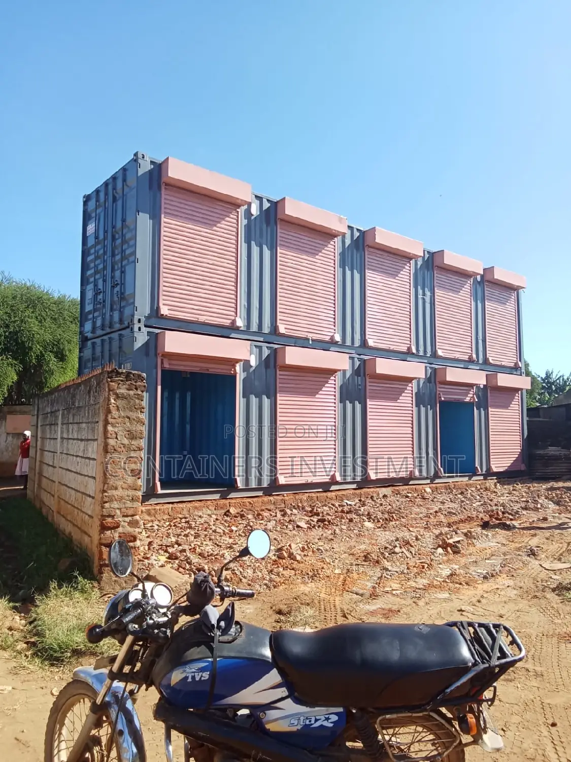 Container Stalls at Our Yard and at Client Site in Kakamega