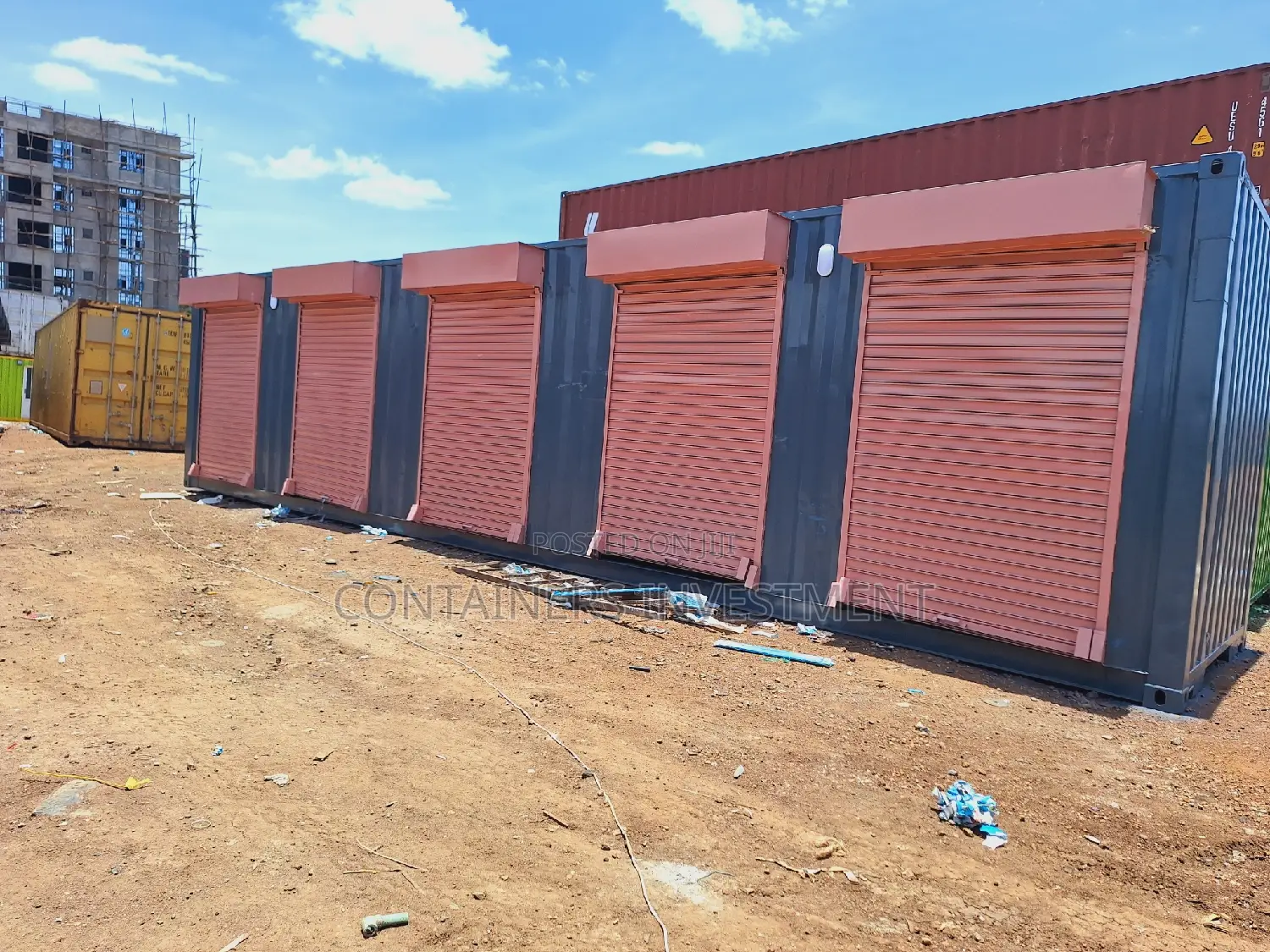 Container Stalls at Our Yard and at Client Site in Kakamega