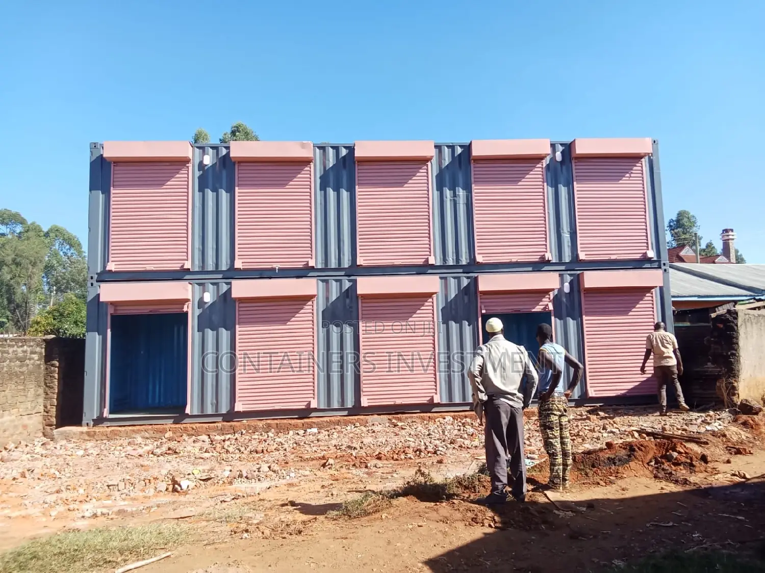 Container Stalls at Our Yard and at Client Site in Kakamega