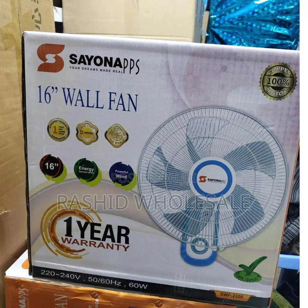 16 Inches Sayona Wall Fan